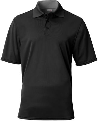 A4 Apparel N3040 Adult Essential Polo in Black