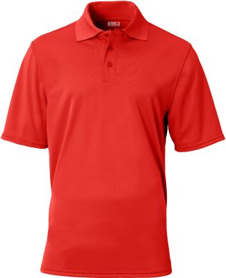 A4 Apparel N3040 Adult Essential Polo in Scarlet