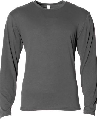 A4 Apparel NB3029 Youth Long Sleeve Softek T-Shirt in Graphite