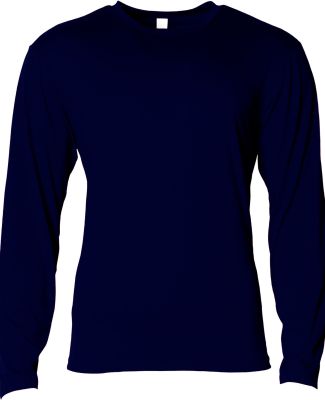 A4 Apparel NB3029 Youth Long Sleeve Softek T-Shirt in Navy
