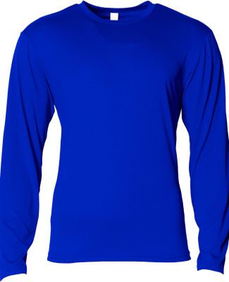 A4 Apparel NB3029 Youth Long Sleeve Softek T-Shirt in Royal