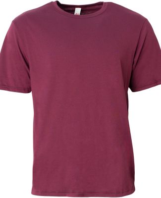 A4 Apparel N3013 Adult Softek T-Shirt in Maroon