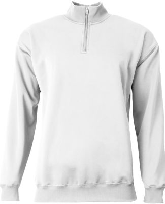 A4 Apparel NB4282 Youth Sprint Quarter Zip in White