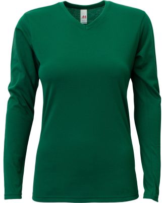 A4 Apparel NW3029 Ladies' Long-Sleeve Softek V-Nec in Forest