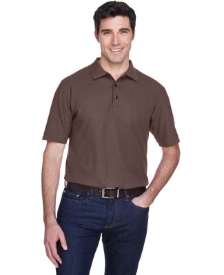 8540 UltraClub® Men's Whisper Pique Blend Polo   in Chocolate