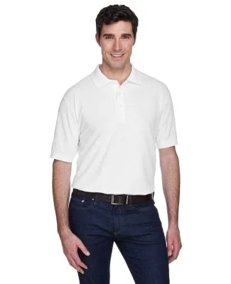 8540 UltraClub® Men's Whisper Pique Blend Polo   in White