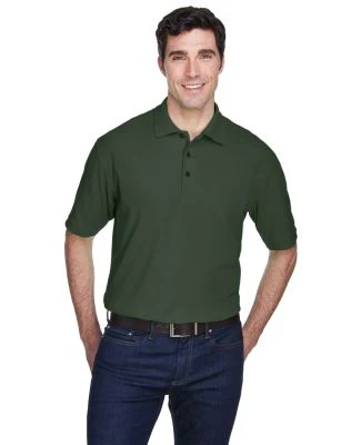 8540 UltraClub® Men's Whisper Pique Blend Polo   in Forest green