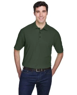8540T UltraClub® Men's Tall Whisper Pique Blend P in Forest green