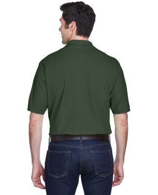 8540T UltraClub® Men's Tall Whisper Pique Blend P in Forest green