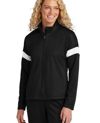 Sport Tek LST800 Sport-Tek<sup></sup> Ladies Trave in Blk/white