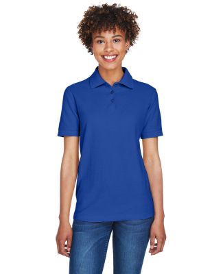 8541 UltraClub® Ladies' Whisper Pique Blend Polo in Royal