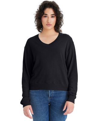 Alternative Apparel 5065BP Ladies' Slouchy Sweatsh in Black