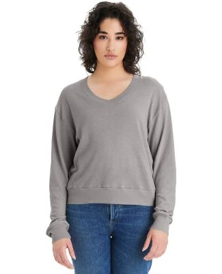 Alternative Apparel 5065BP Ladies' Slouchy Sweatsh in Smoke grey