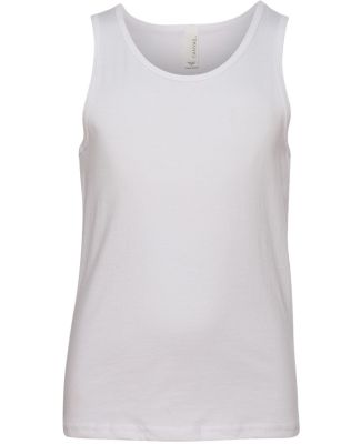 Bella + Canvas 3480Y Youth Jersey Tank in White