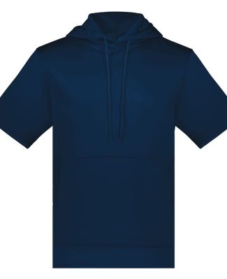 Augusta Sportswear 6871 Fleece Short Sleeve Hooded in Navy