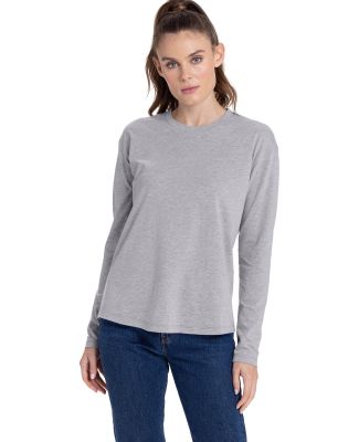 Next Level Apparel 3911 Ladies' Relaxed Long Sleev in Heather gray