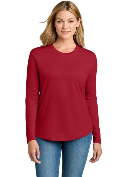 Next Level Apparel 3911 Ladies' Relaxed Long Sleev in Red