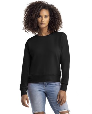 Next Level Apparel 9084 Ladies' Laguna Sueded Swea in Black