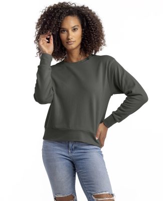 Next Level Apparel 9084 Ladies' Laguna Sueded Swea in Heavy metal