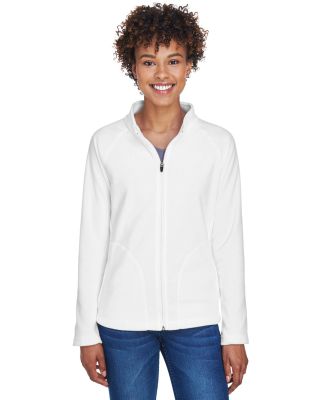 Team 365 TT90W Ladies' Campus Microfleece Jacket in White