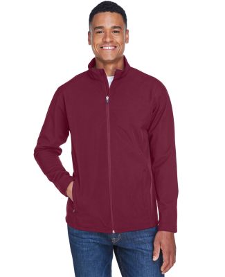 Team 365 TT80 Men's Leader Soft Shell Jacket in Sport maroon