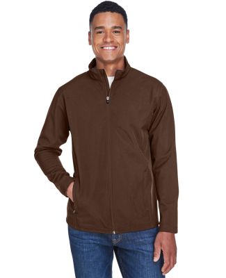 Team 365 TT80 Men's Leader Soft Shell Jacket in Sport dark brown