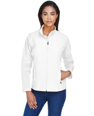 Team 365 TT80W Ladies' Leader Soft Shell Jacket in White