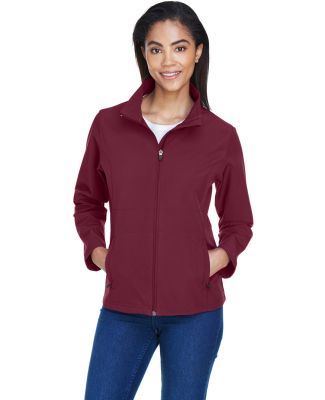 Team 365 TT80W Ladies' Leader Soft Shell Jacket in Sport maroon