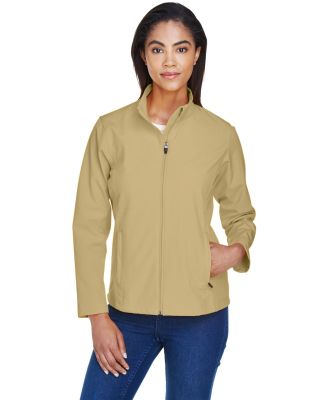 Team 365 TT80W Ladies' Leader Soft Shell Jacket in Sport vegas gold