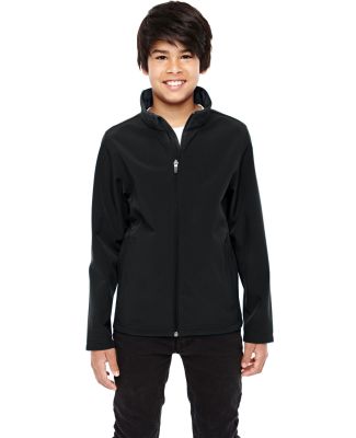 Team 365 TT80Y Youth Leader Soft Shell Jacket in Black