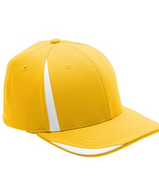 Team 365 ATB102 by Flexfit Adult Pro-Formance® Fr in Sp ath gold/ wht