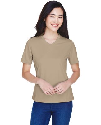 Team 365 TT11W Ladies' Zone Performance T-Shirt in Desert khaki