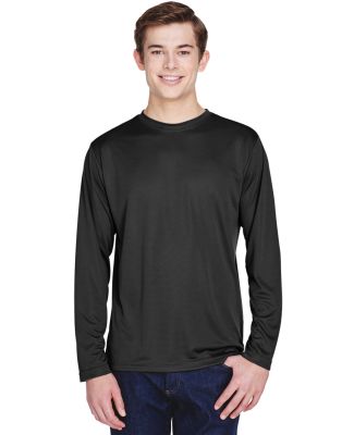 Team 365 TT11L Men's Zone Performance Long-Sleeve  in Black