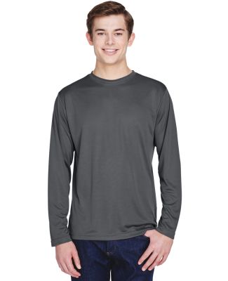 Team 365 TT11L Men's Zone Performance Long-Sleeve  in Sport graphite