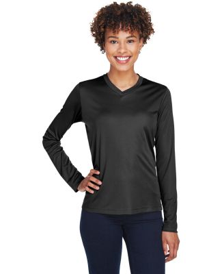 Team 365 TT11WL Ladies' Zone Performance Long-Slee in Black