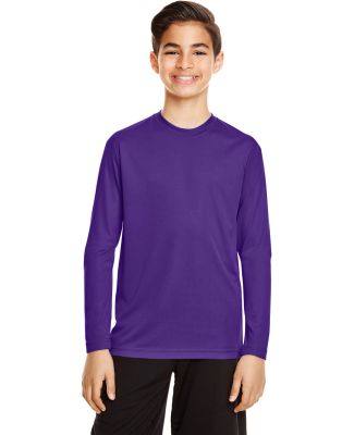 Team 365 TT11YL Youth Zone Performance Long-Sleeve in Sport purple