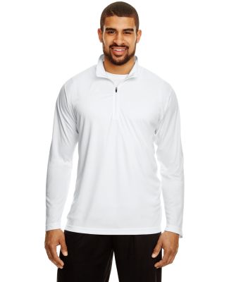 Team 365 TT31 Men's Zone Performance Quarter-Zip in White