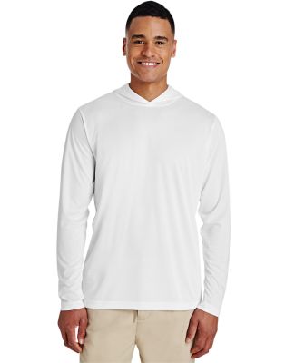 Team 365 TT41 Men's Zone Performance Hooded T-Shir in White