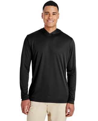 Team 365 TT41 Men's Zone Performance Hooded T-Shir in Black