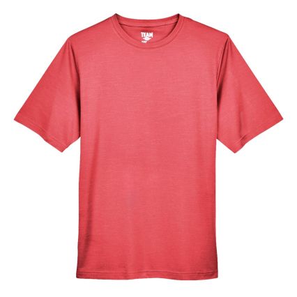 Team 365 TT11H Men's Sonic Heather Performance T-S in Sport red heather