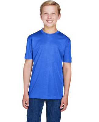 Team 365 TT11HY Youth Sonic Heather Performance T- in Sp royal heather