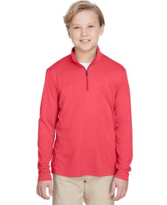 Team 365 TT31HY Youth Zone Sonic Heather Performan in Sp red heather