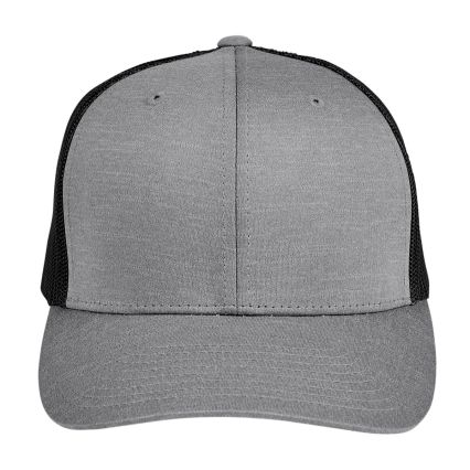 Team 365 TT802 by Yupoong® Adult Zone Sonic Heath in Dark grey heather/ black