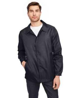 Team 365 TT75 Adult Zone Protect Coaches Jacket in Black