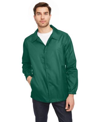 Team 365 TT75 Adult Zone Protect Coaches Jacket in Sport forest