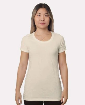 Bayside Apparel 9625 Women's Triblend Short Sleeve in Cream