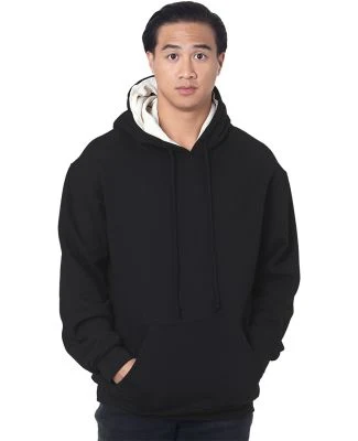 Bayside Apparel 930 USA-Made Super Heavy Thermal L in Black/ cream