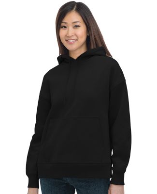 Bayside Apparel 7760 Women's USA-Made Hooded Sweat in Black