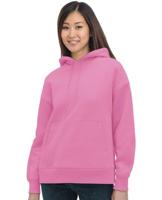 Bayside Apparel 7760 Women's USA-Made Hooded Sweat in Bubble gum