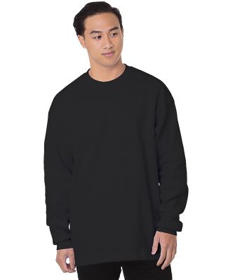 Bayside Apparel 8205 USA-Made Heavyweight Waffle K in Black